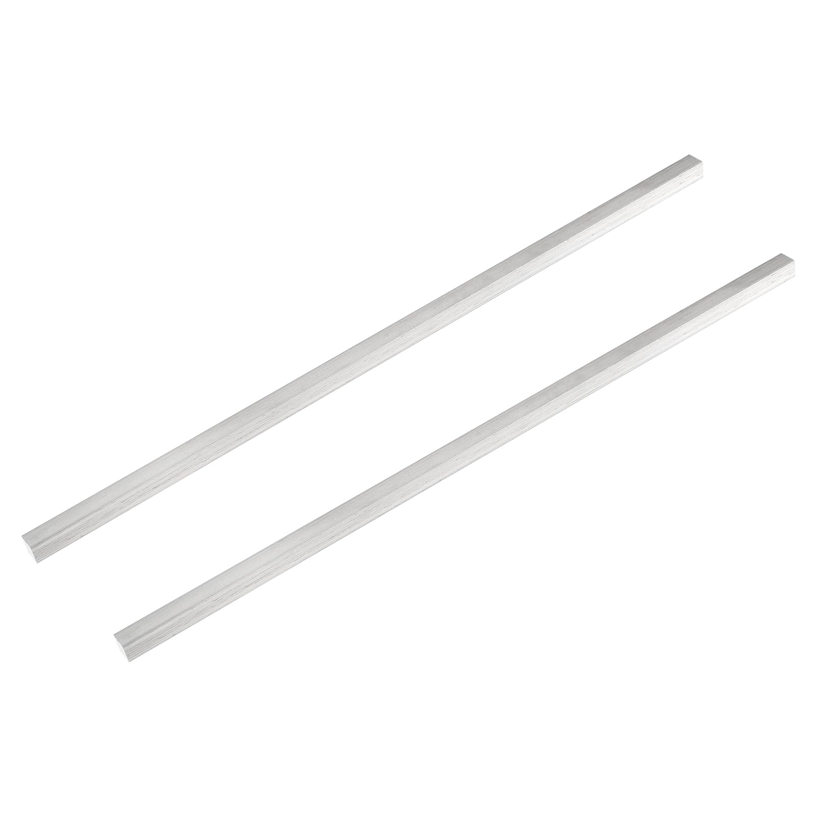 MECCANIXITY 2 Pcs Square Aluminum Flat Bar, 5/16