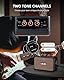 LEKATO Mini-Gitarrenverstärker, 5 W, wiederaufladbar, E-Gitarrenverstärker mit Clean/Overdriver-Effekten, Bluetooth 5.0, tragbarer Übungsgitarrenverstärker für Heimübungen und Musikparty