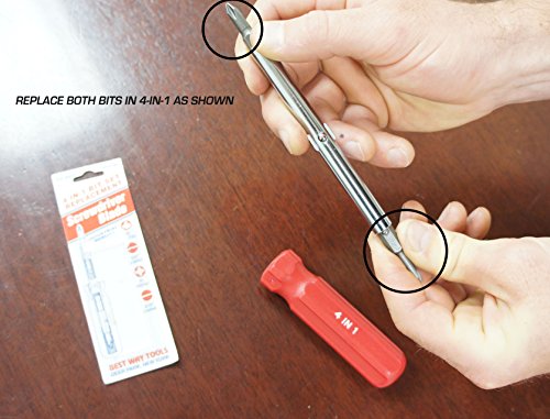 Best Way Tools 58750 4-In-1 Replacement Bit Set #TOP2