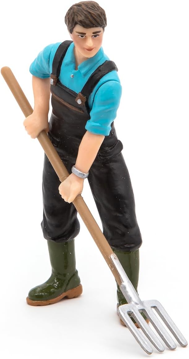 Papo - Realistic Gardener Figure - Ages 3+ - Farm Life Collection - Creative Play Rural World - Gift Idea Toy for Girls and Boys
