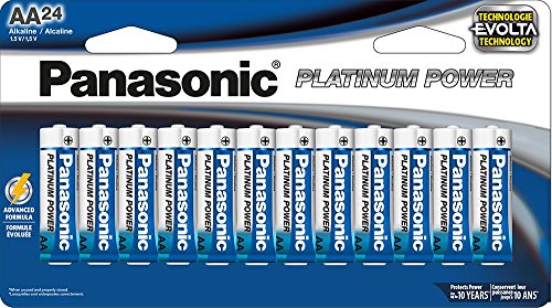 Image of Panasonic Energy Corporation LR6XE /24B Platinum Power AA Alkaline Batteries, Pack of 24
