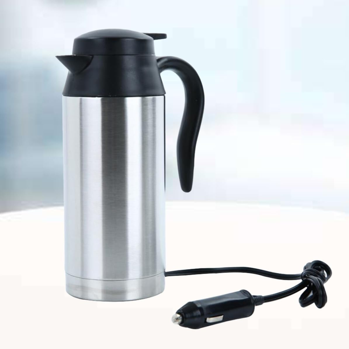 750ml Stainless Steel Electric Kettle for Car Use Portable Water Heater Electric Tea Kettle Suitable for Travel and Outdoor Heating