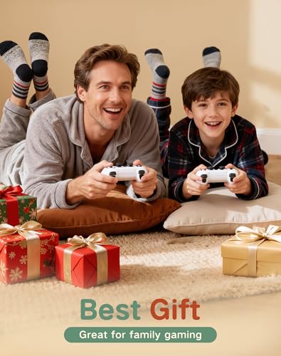 Image of 2026 Upgraded Retro Gaming Console, Nostalgia Game Stick Pro, Classic Video Games with 4K HDMI, 20,000+ Games and 23 Emulators, Upgraded Dual 2.4G Wireless Controllers 64GB (White)