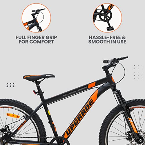 Image of UPGRADE Cycle PRO 1.9 with Disc Brake, Front Suspension and Single Speed Cycle (Black /Orange)