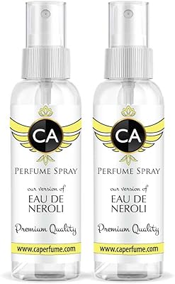 CA Perfume Impression of Eau De Neroli For Women & Men Replica Version Fragrance Dupes Concentrated Long Lasting Eau de Parfum Spray Refillable Atomizer Bottle 2 Fl Oz/60ml X2