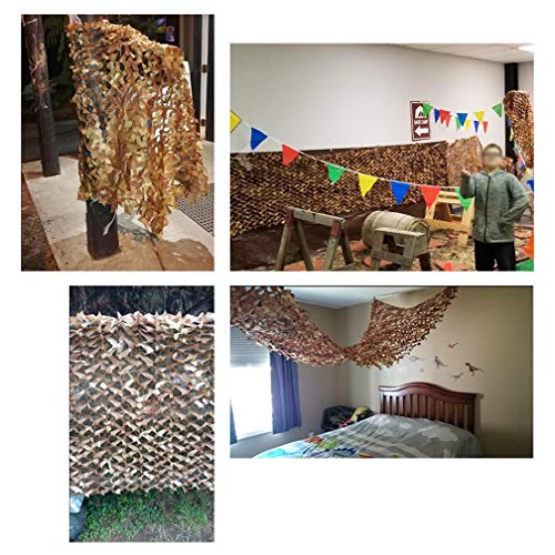 Tarnnetz Sonnenschutz, 6X7m(20ft X 23ft) Wüstentarnnetz, Sommercamp Schattennetz, Camping Militär Schießen Jagd… – Bild 8
