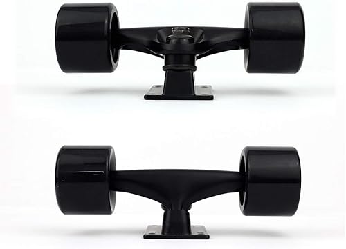 Miniatura 2 de VJ Camión y rueda de monopatín, 5.0 camiones de monopatín de 5.000in con rueda Cruiser de patineta de 2.362in, rodamientos de monopatín, tornillos