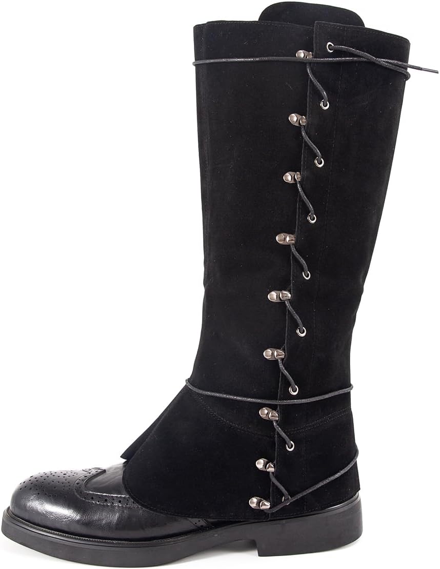 Degpum Pirate Boots Covers Renaissance Medieval Boots Covers Knight Boot Covers for Halloween Costume Cosplay