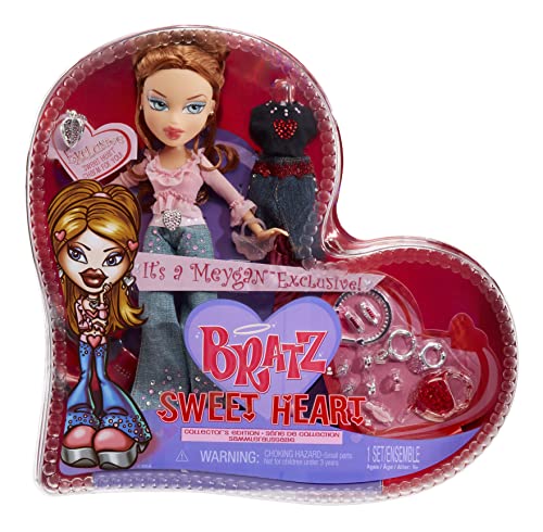 Bratz Collectorâ€™s Edition Sweet Heart Meygan Fashion Doll with 2 Outfits to Mix & Match and Accessories, Multicolor