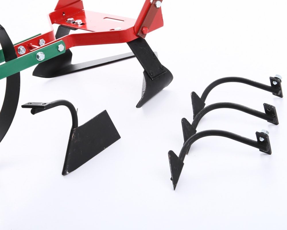 3in1 Kultivator Handpflug & Häufler mit Rad Bodenfräse Gartenwiesel Pflugschar Bodenlüfter Jäter Auflockner von rg-vertrieb