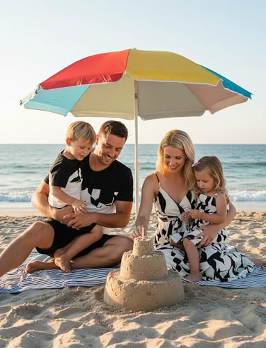 Image of PATPAT Family Matching Outfits Mommy and Me Dresses Hawaiian Tropical Vacation Beach Spaghetti Strap Dress and Shirt