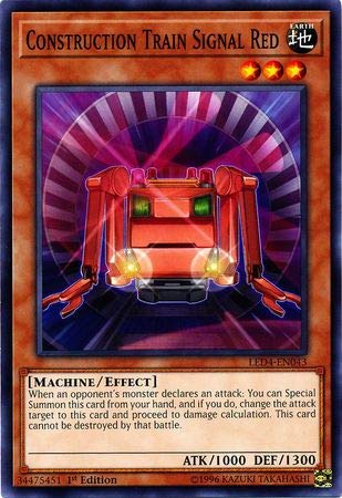 Yu-Gi-Oh! Construction Train Signal Red Card - LED4-EN043 Common 1st Edition