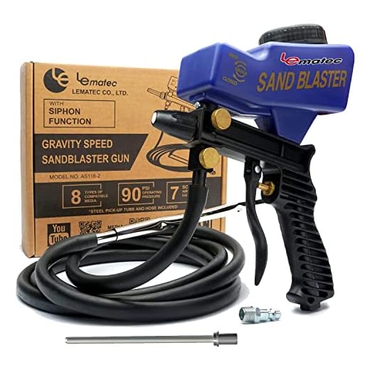 Premium Sandblaster Kit with Long Nozzle