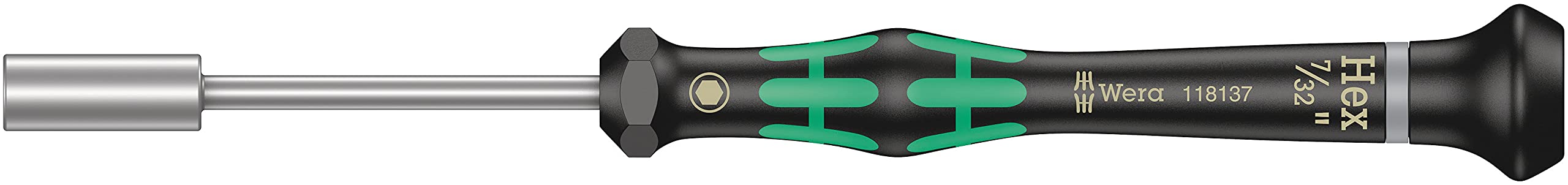 Wera 7/32 in Hexagon Nut Driver, 60 mm Blade Length