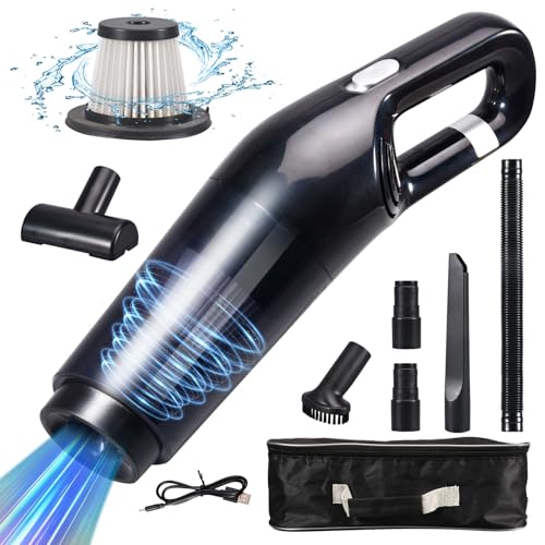 Grixz Handheld Vacuum Cleaner, Hand Held Vacuum Cordless, 10000Pa Powerful Vacuum Cleaner, Hand Car Vacuum, Portable Lightweight Rechargeable Vaccum for Car Home Office Grixz Handheld Vacuum Cleaner, Hand Held Vacuum Cordless, 10000Pa Powerful Vacuum Cleaner, Hand Car Vacuum, Portable Lightweight Rechargeable Vaccum for Car Home Office
