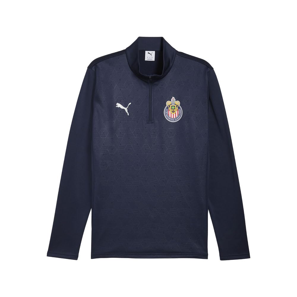 Mens Chivas Warm Long Sleeve Quarter Zip Athletic Outerwear Casual - Blue