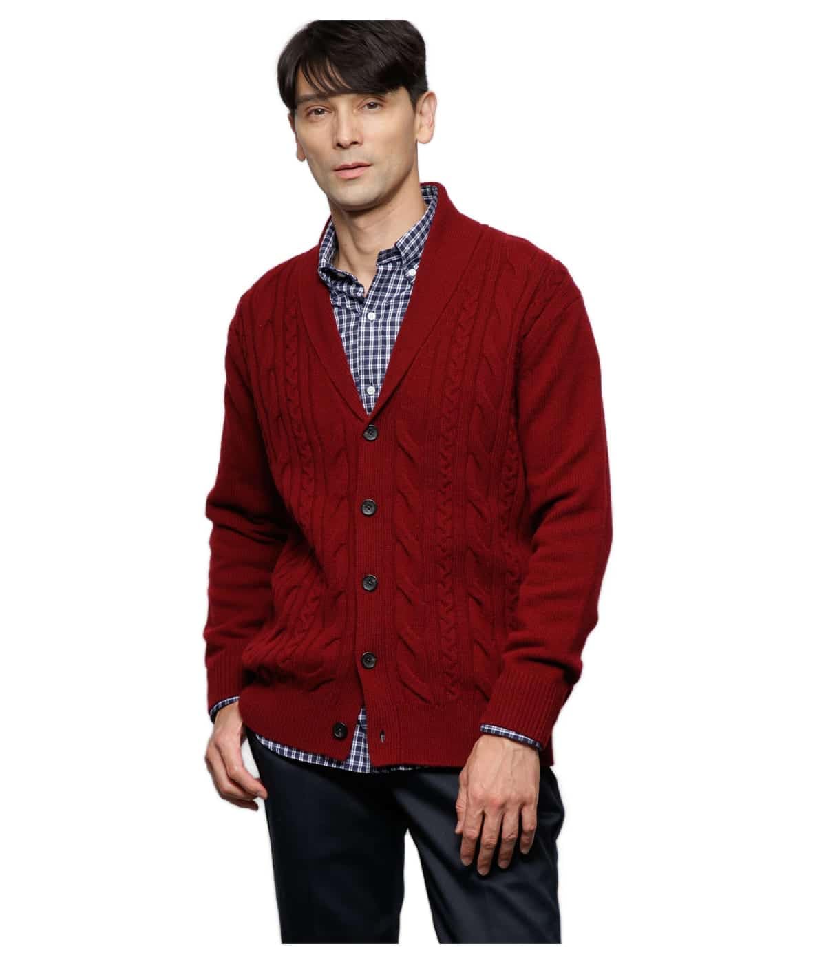 Amazon | [ニューヨーカー] カーディガン ショールカラー