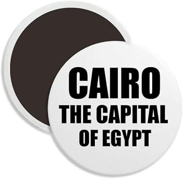 Cairo The Capital Of Egypt Round Ceramics Fridge Magnet Keepsake Decoration
