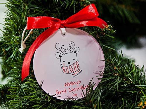 baby girl first christmas tree decoration