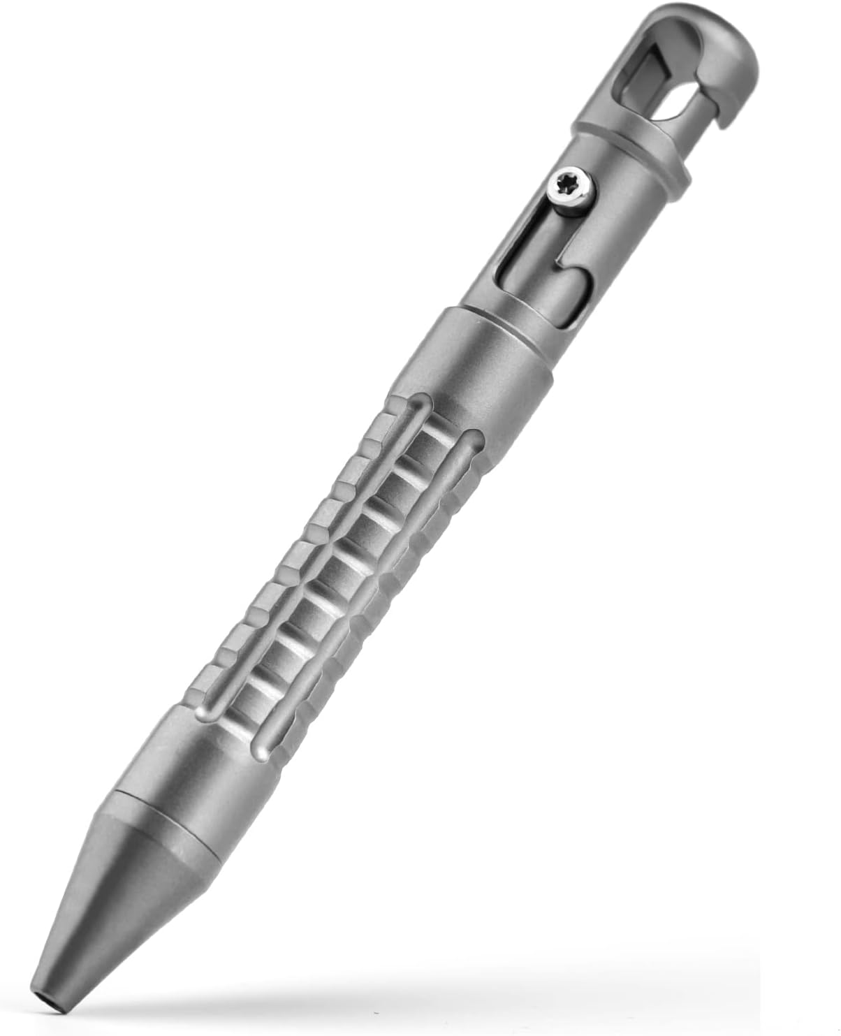 TISUR Titanium Ballpoint Pen, Mini Bolt Action Pen, Small Pocket Size Keychain Pen With Titanium Key Ring, Office gifts for Men & Women (Pen/78mm)