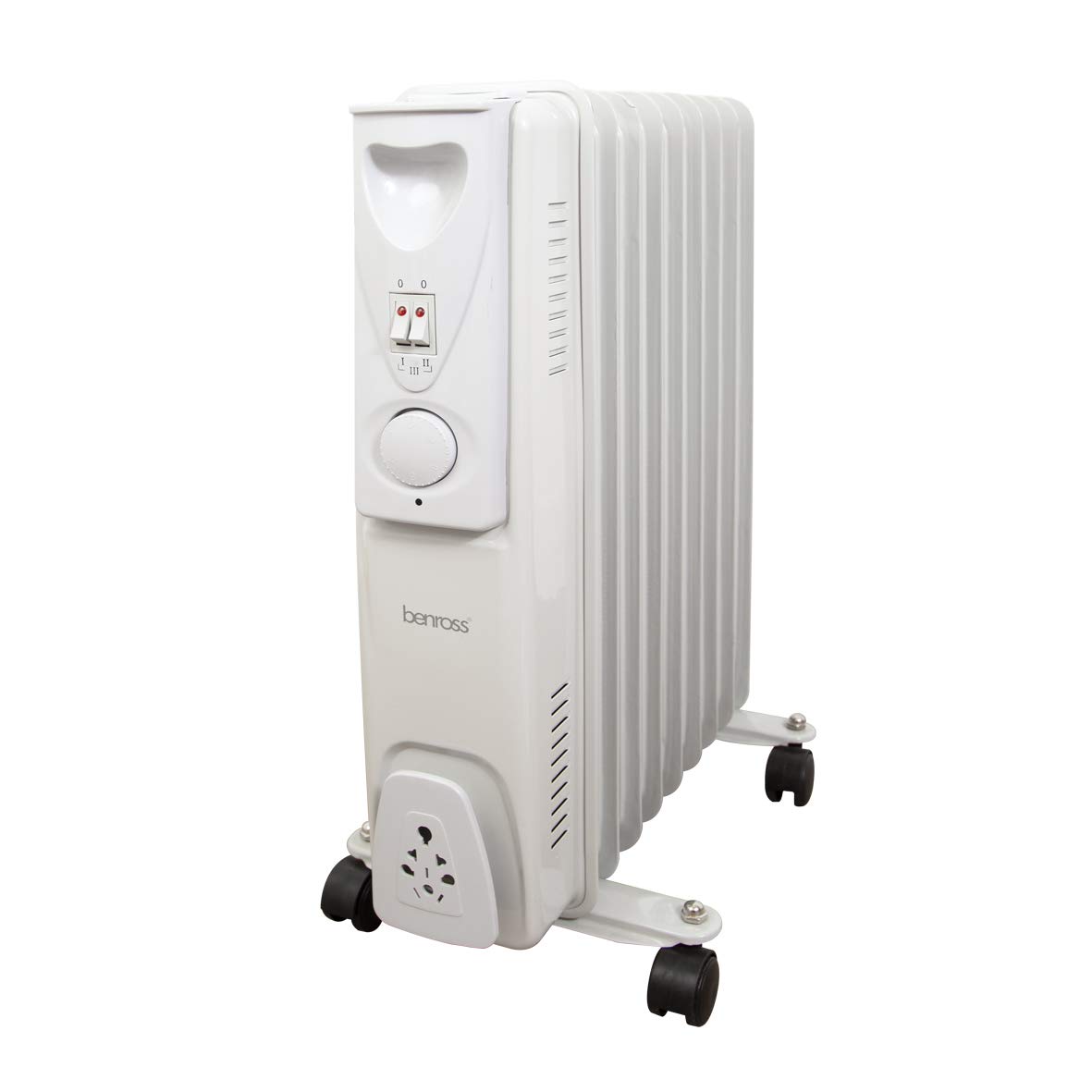 Benross 9 Fin Oil Filled Radiator 2000W White