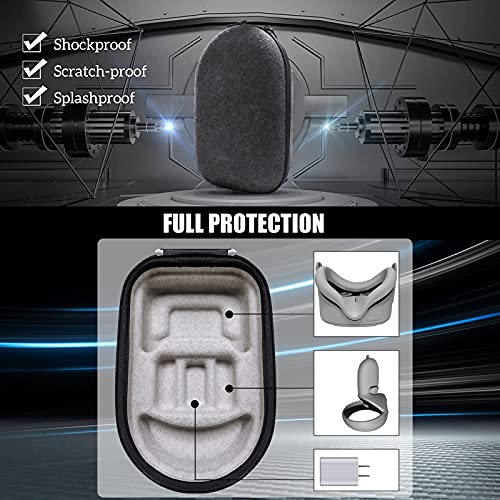 Goldmiky Hard Travel Case voor Oculus Quest 2/Oculus Quest-VR Gaming Headset Controllers Accessoires Waterdichte… - Image 4