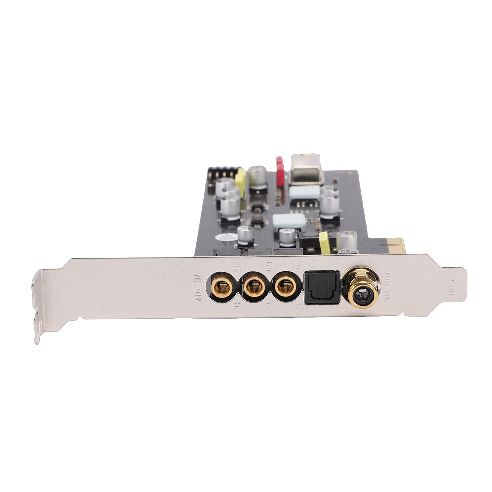 Yosoo Health Gear Tarjeta de Sonido PCIe Tarjeta de Sonido Digital Interna con SSS1700 y ES9018K2M Coaxial óptico de 24 bits 96 KHz para Escuchar Música Grabar Cine en Casa Usuarios de PC