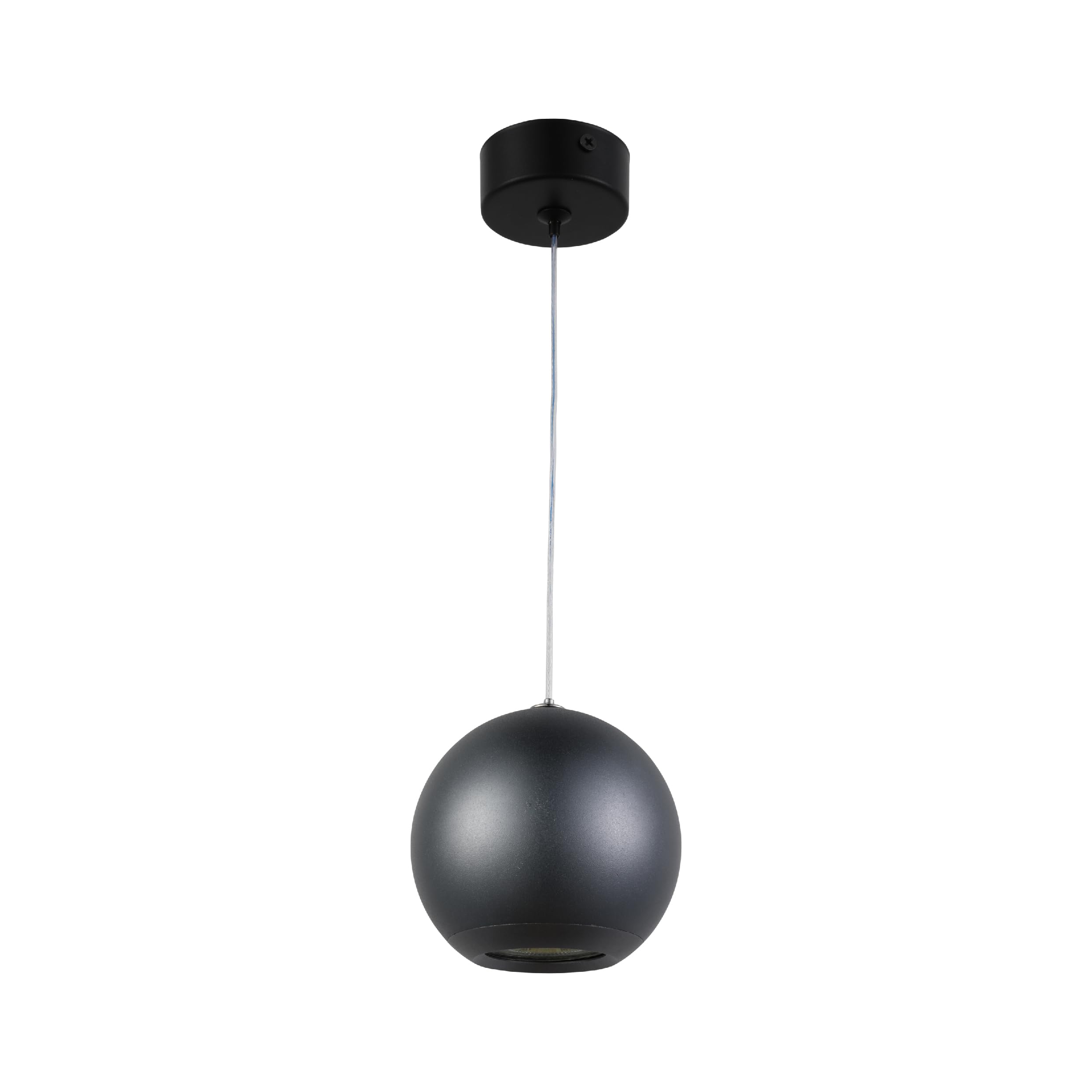 TEKLED myHome Orb Pendant Downlight | Grey Finish GU10 Compatible Hanging Adjustable Lighting Fixture | for Modern Living Rooms Dining Areas Cafes Restaurants | Sphere (Bulb not Included) — image 1