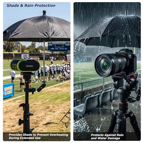 Camera Tripod Umbrella with Super Clamp, 360° Adjustable Outdoor Sun Hood, Rain Cover, Camera Umbrella for Xbotgo Falcon Chameleon, Veo, Canon, Nikon, Sony, Fujifilm Cameras by IKSAMY - Used condition - Image 3
