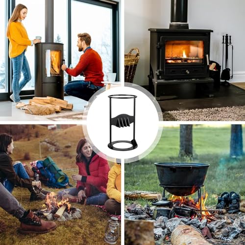 CZ-XING Manual Log Splitter, Firewood Kindling Splitter, Safety Carbon Steel,Heavy Duty Manual Splitting Tool, Firewood Log Splitter, Suitable for Home Camping Outdoors Hardwoods 6 CZ-XING Manual Log Splitter, Firewood Kindling Splitter, Safety Carbon Steel,Heavy Duty Manual Splitting Tool, Firewood Log Splitter, Suitable for Home Camping Outdoors Hardwoods - Image 6