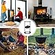 CZ-XING Manueller Holzspalter, Brennholzspalter, Sicherheits-Kohlenstoffstahl, robustes manuelles Spaltwerkzeug, Brennholzspalter, geeignet für Zuhause, Camping, Outdoor, Harthölzer