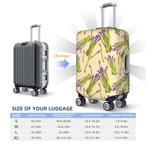Travel Luggage Cover Protector - Hilarious Asparagus Print Anti-Scratch Suitcase Covers Fits 18-32 Inch Luggage2