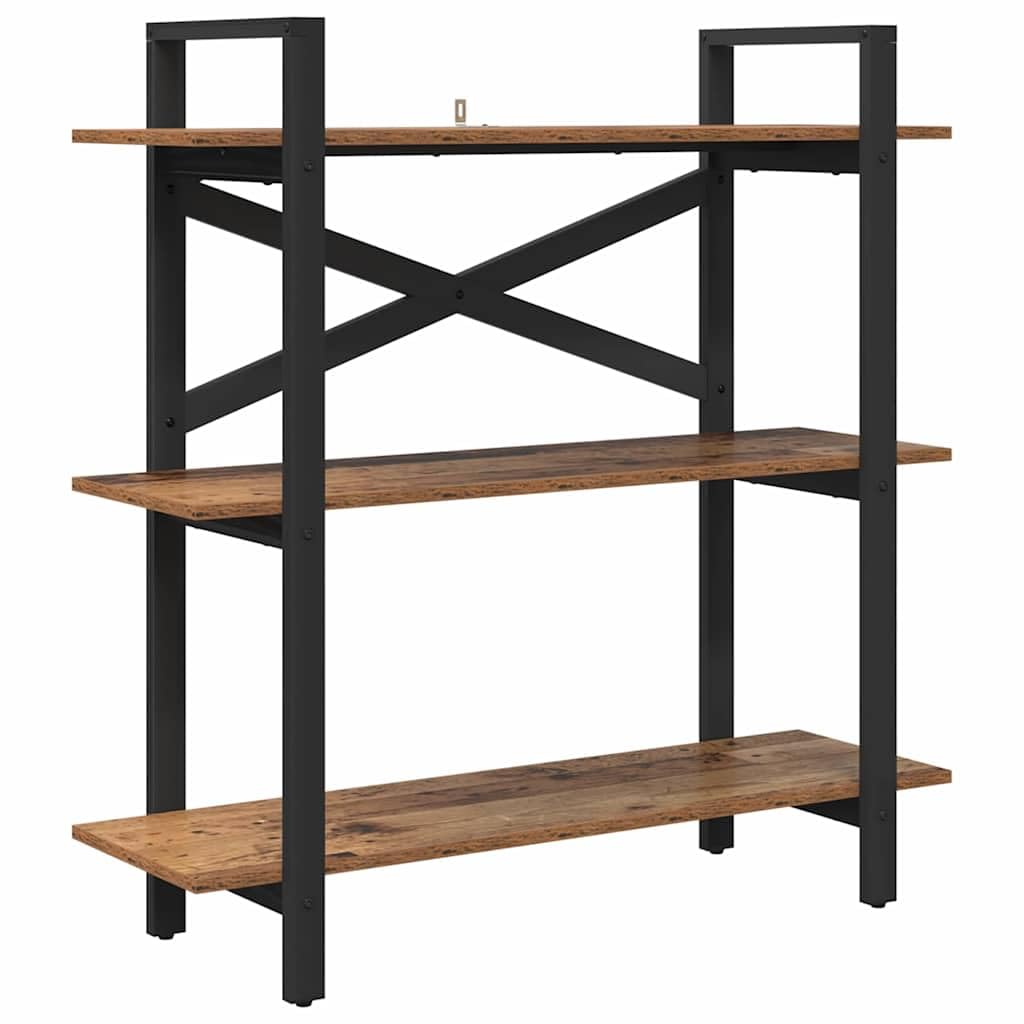 Generisch Bücherregal Altholz 100 x 33,5 x 102 cm Holzwerkstoff,Möbel,Regalsysteme,Bücherregale Bücherschränke-883950