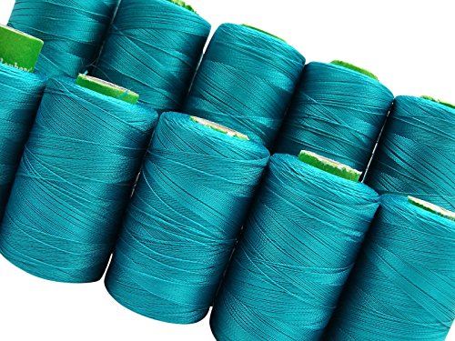 Fils de soie bleu pour broderie machine de haute qualité - 4