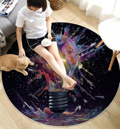 Tapis deep purple 60 cm moquette esthétique abstraite