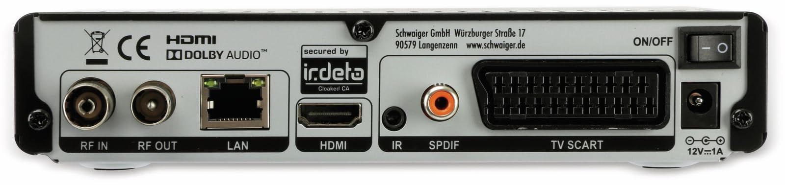 Schwaiger DTR600HD DVB-T2 HD Receiver schwarz