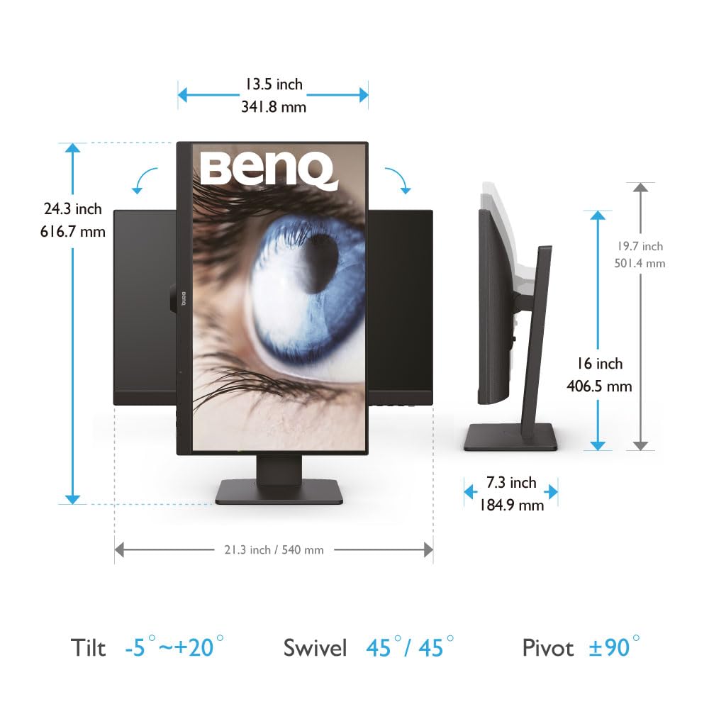 BenQ GW2485TC 60.5 cm 1080p Eye Care, monitor LED IPS, USB C