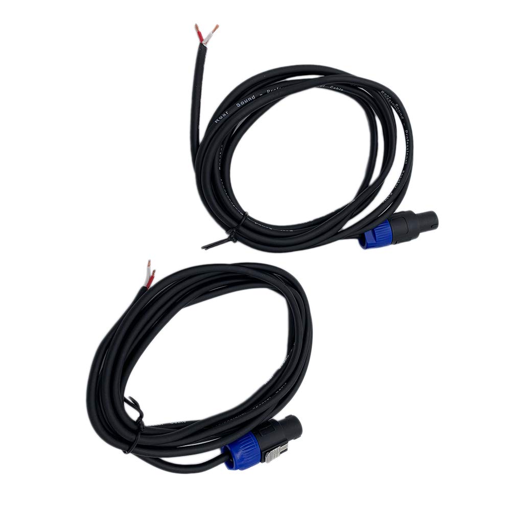 Lot de 2 câbles de haut-parleur Roar Speakon vers câble nu, 6 m