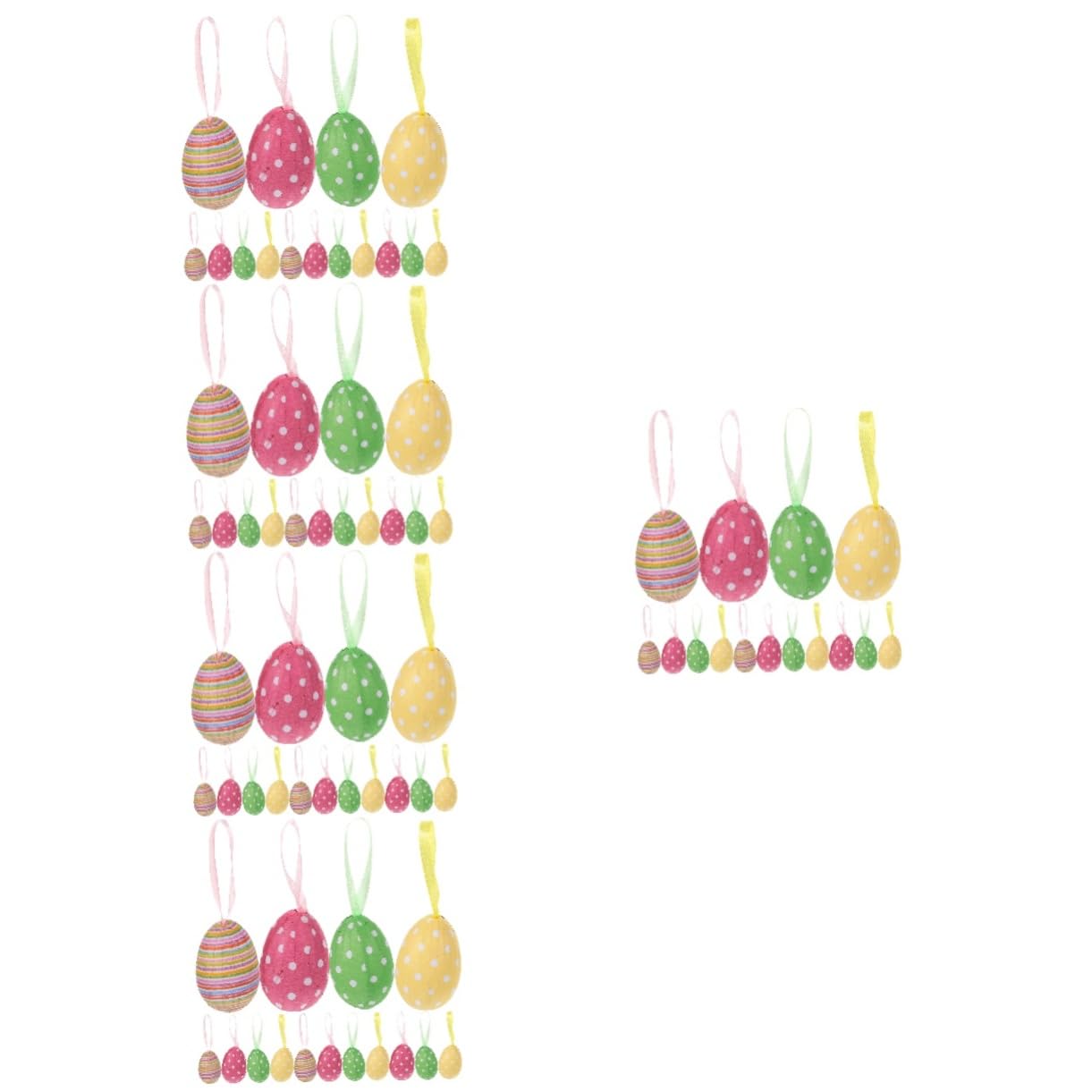 Alipis 5 Sätze Ostern Dekorationseier Ostereier Zum Aufhängen Für Fröhliche Osterfeiern Für Wohnräume Schlafzimmer Und Kreative Accessoires 24 Stück * 5