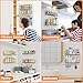 Bunoxea Spice Rack wall mounted 4 Pack, Space-Saving Spice Organizer for Spice Jars and Seasonings,Screw or Adhesive Hanging Spice Rack Organizer for Your Kitchen Cabinet,or Pantry Door,Chrome