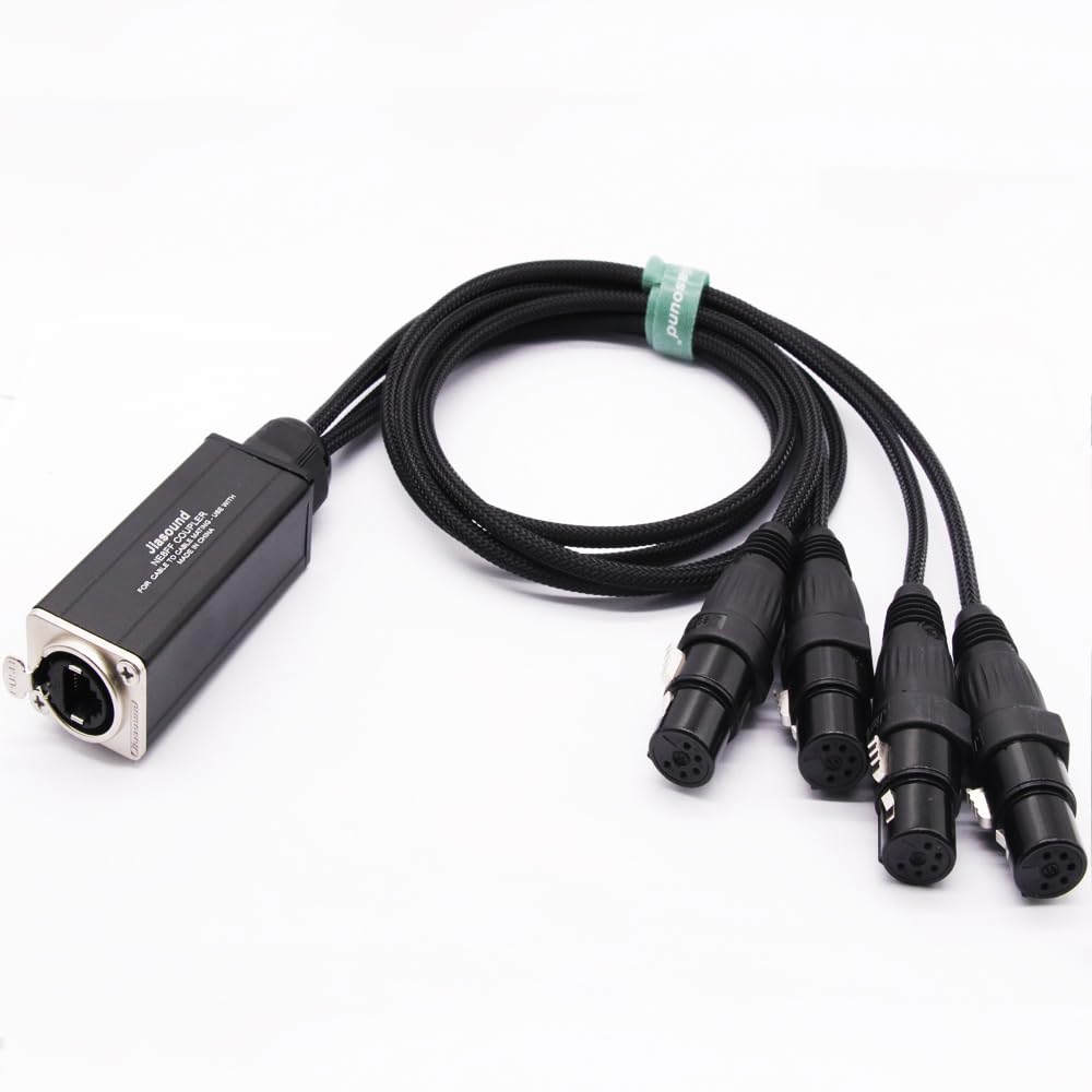 Amazon.com: 4 Channel 5-Pin XLR Female to Single Ethercon Cable