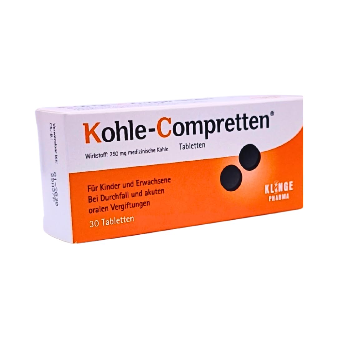 Atkivkohle Tabletten 3x 30 Tabletten I bei Durchfall und akuten oralen Vergiftungen I Diarrhoe I Magen-Darm-Beschwerden I Entgiftung I Spar-Set plus Pharma Perle give-away