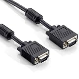 Cable monitor pc Silver HT 93039 - Cable VGA D-sub 15 M de 3 m, color negro