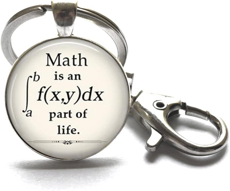 Math is an Integral Part of Life Keychain, Math Keychain