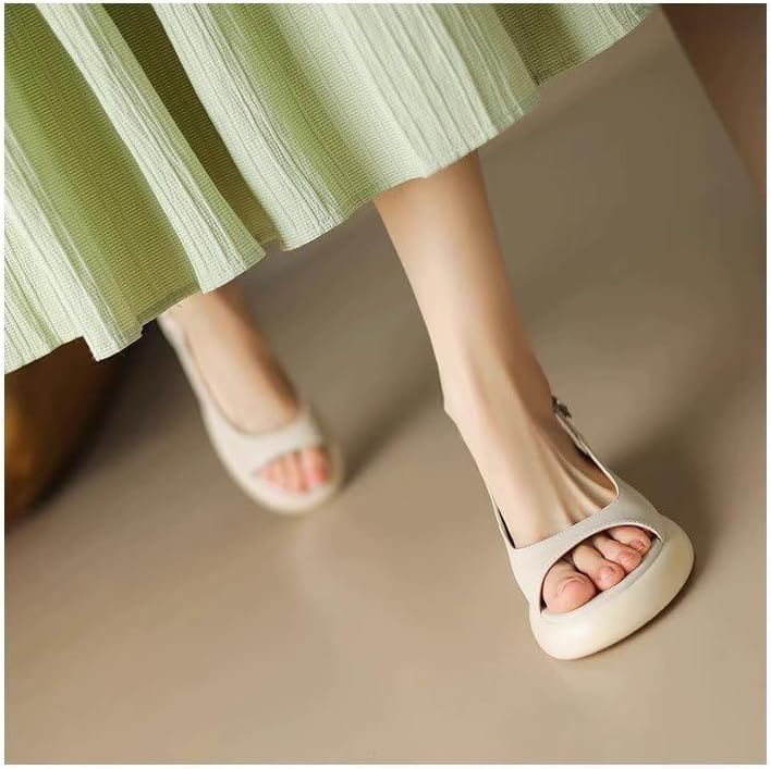 thick-soled one-strap Roman-style beach ladies' sandals - Summer fashionable sandals
