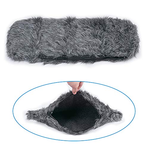 Microphone Windscreen Muff Cover Shield compatible with Rode Videomic Blimp, DeadWambat Windshield for Outdoor Portable Digital Recorder Furr