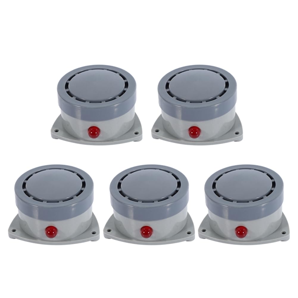 UDSKNV[KSL Water Leakage Sensor 5Pcs Water Leak Detector Alarm 110DB for Pipe/Drain/Sink/Faucet Drip for Basement