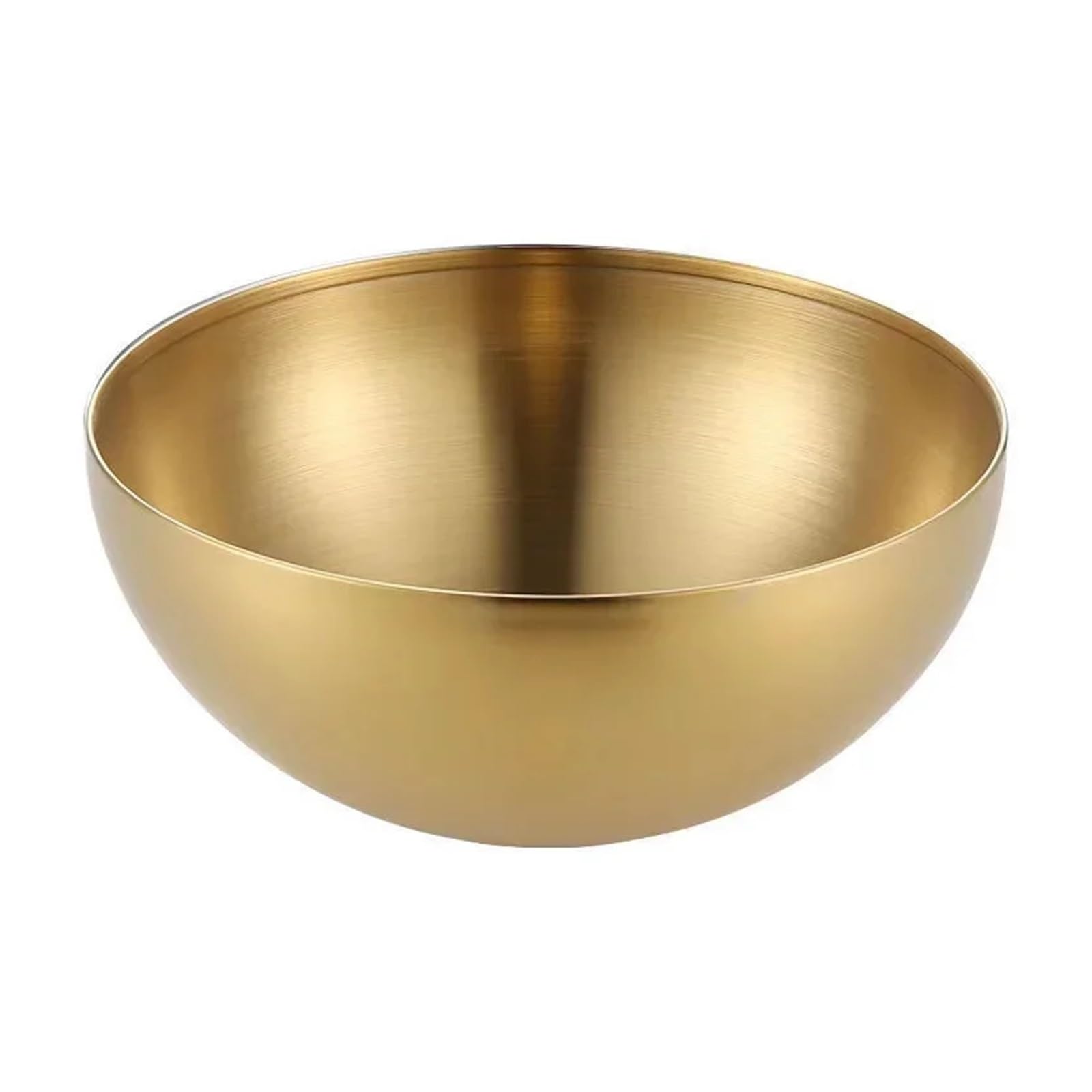 Tazón de acero inoxidable, 15cm, 20cm, 25cm, ensalada frutas, sopa, arroz, fideos, Ramen, recipiente for mezclar alimentos, vajilla cocina(Silver 25cm)
