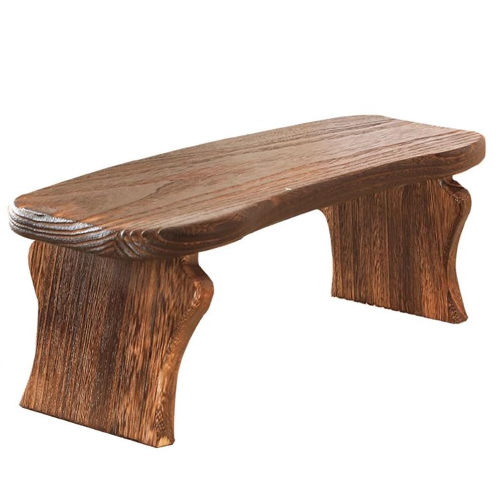 Taburete de meditación de madera maciza, taburete bajo para el hogar, taburete para meditación, oración o beber té, taburete bajo versátil para relajación y comodidad
