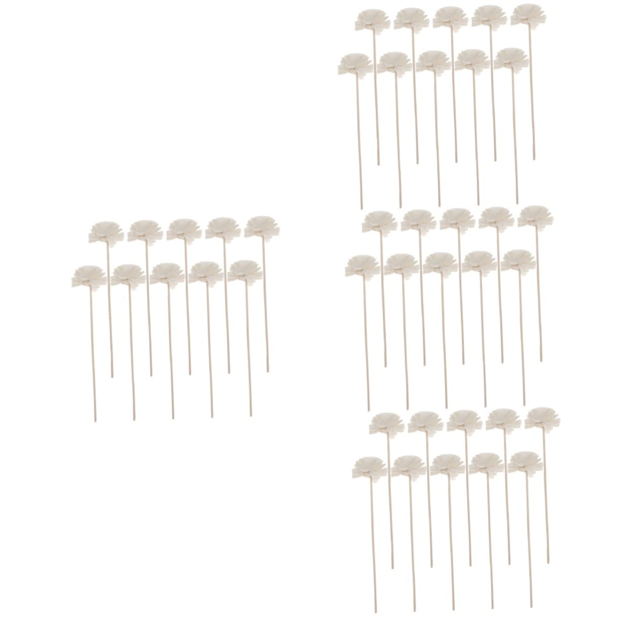 Amosfun 40stücke Rattan Aromastäbchen Für Ätherische Öle Duftstäbchen Raumdeko Und Aromatherapie Ersatz Für Diffuser Stilvolle Blüten-Designs Für Entspannende